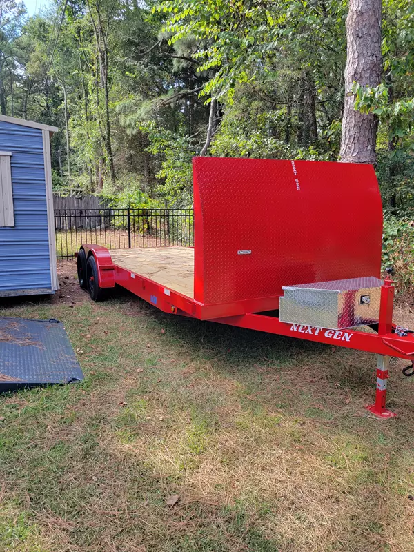 20' bulkhead car hauler trailer rental in Madison, AL