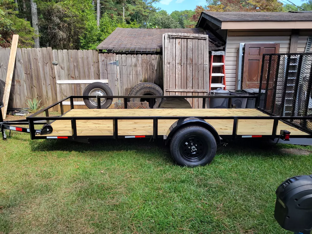 14' utility trailer rental in Madison, AL with removable gate